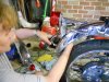rd350 kerry installing the tailight.jpg